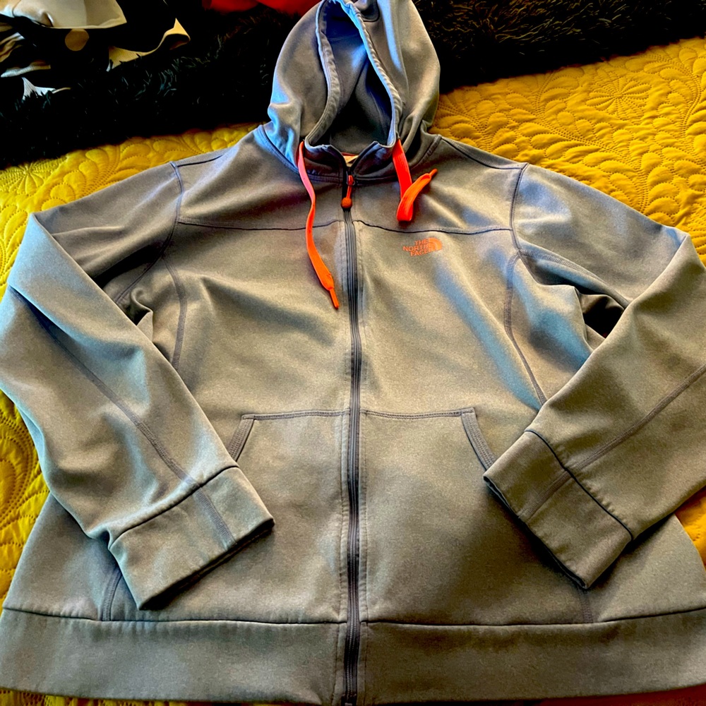 The North Face baby blue zipup hoodie